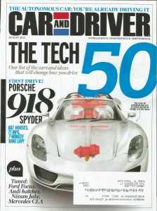 CAR & DRIVER 2013 AUG - BLOWN ROVER, CLA45 AMG, 918 SPYDER, COBB FOCUS ST